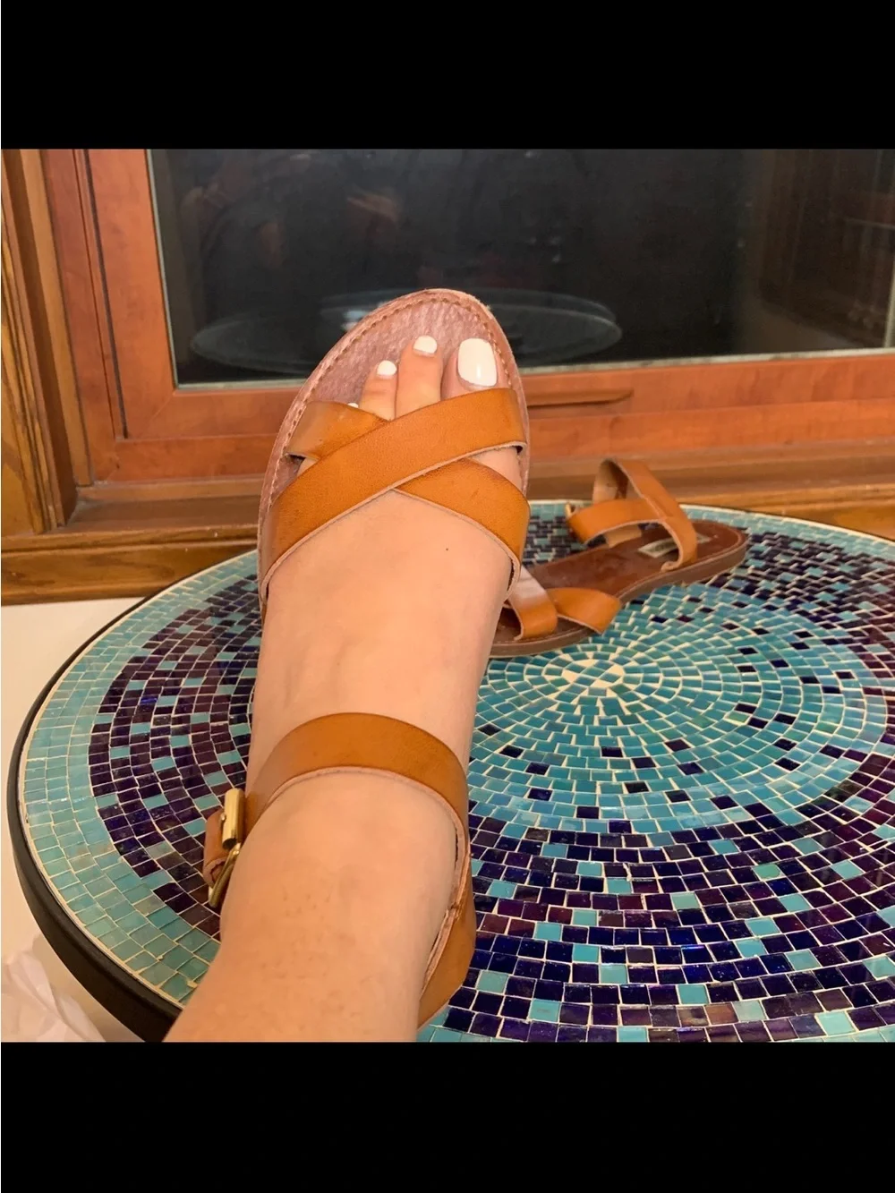 TanAnkle-Strap Sandals